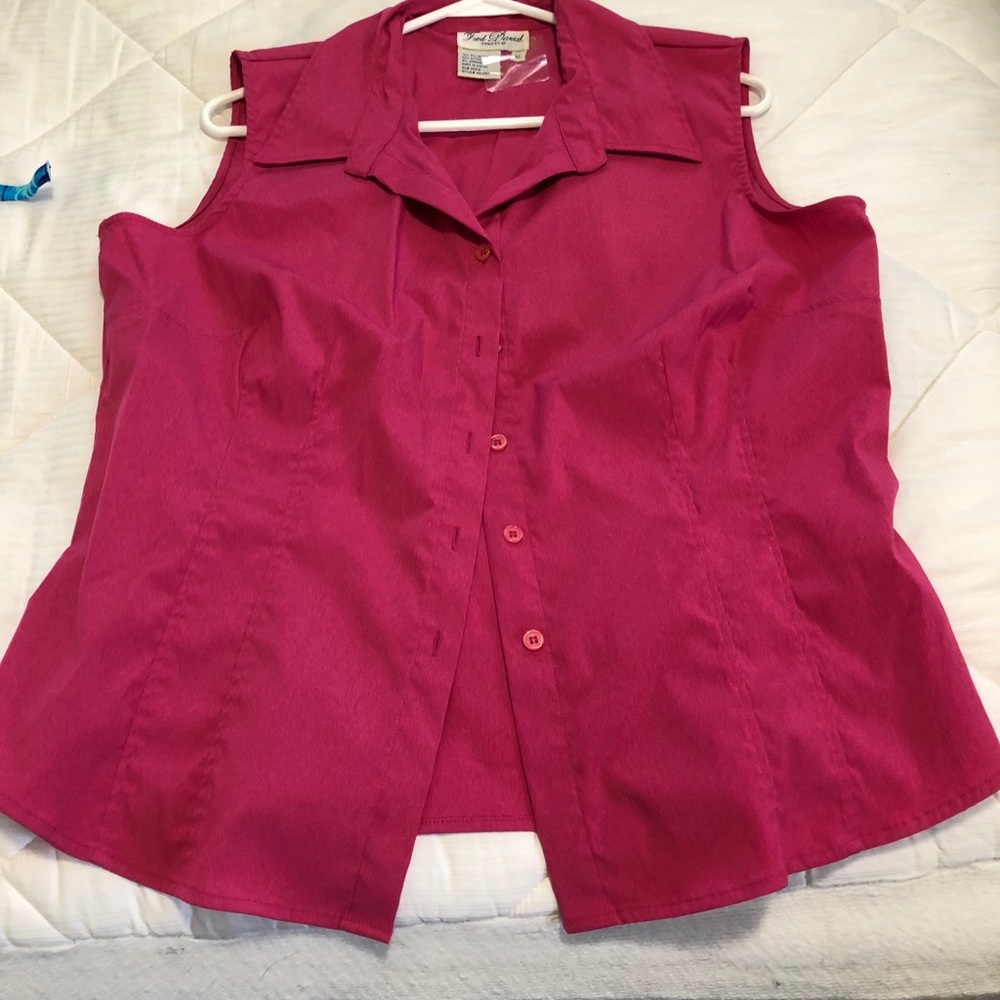 Fred David sleeveless blouse